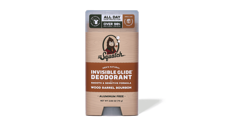 Wood Barrel Bourbon Invisible Glide Deodorant - Home Glow - Grab-and-Go Weekend-Wash