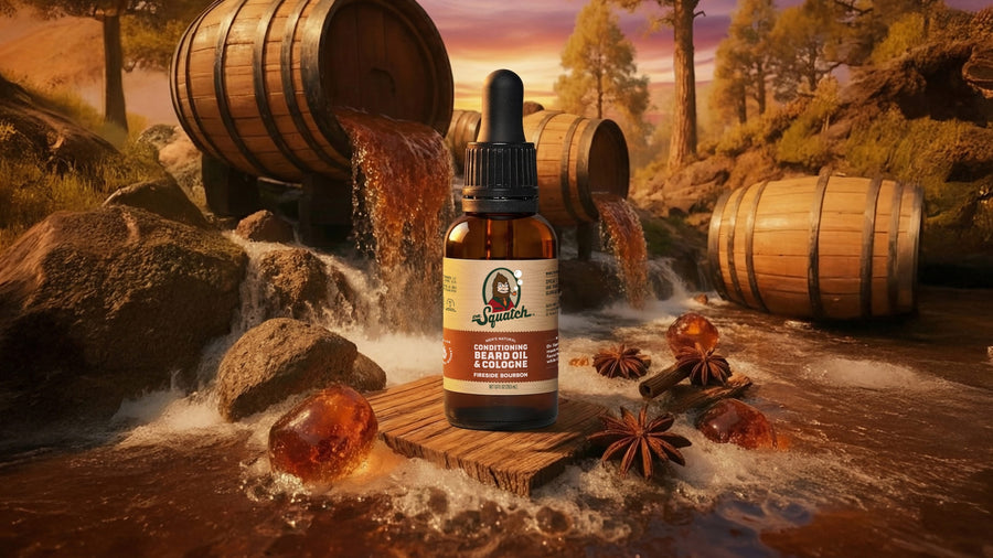 Conditioning Beard Oil & Cologne Fireside Bourbon - Soft Glow - Practical Trail-Ready