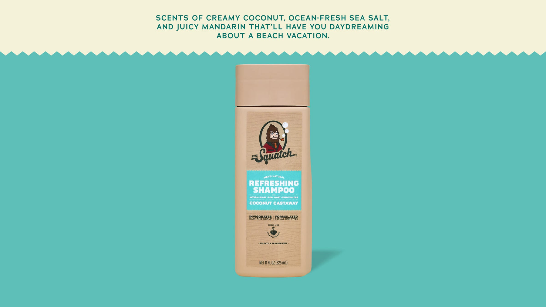 Coconut Castaway Shampoo - Clean Mood - Relaxed Fresh-Finish