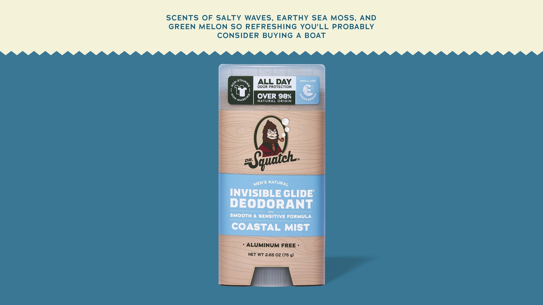 Coastal Mist Invisible Glide Deodorant - Warm Blend - Weekend Bath-Ready
