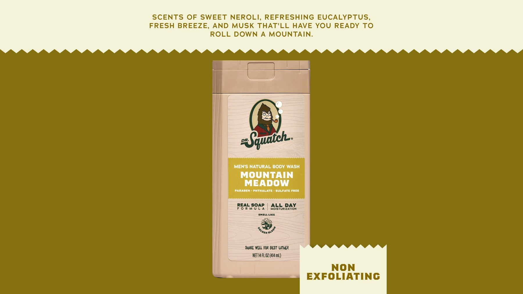 14 oz Mountain Meadow Body Wash - Modern Blend - Classic Skin-Reset