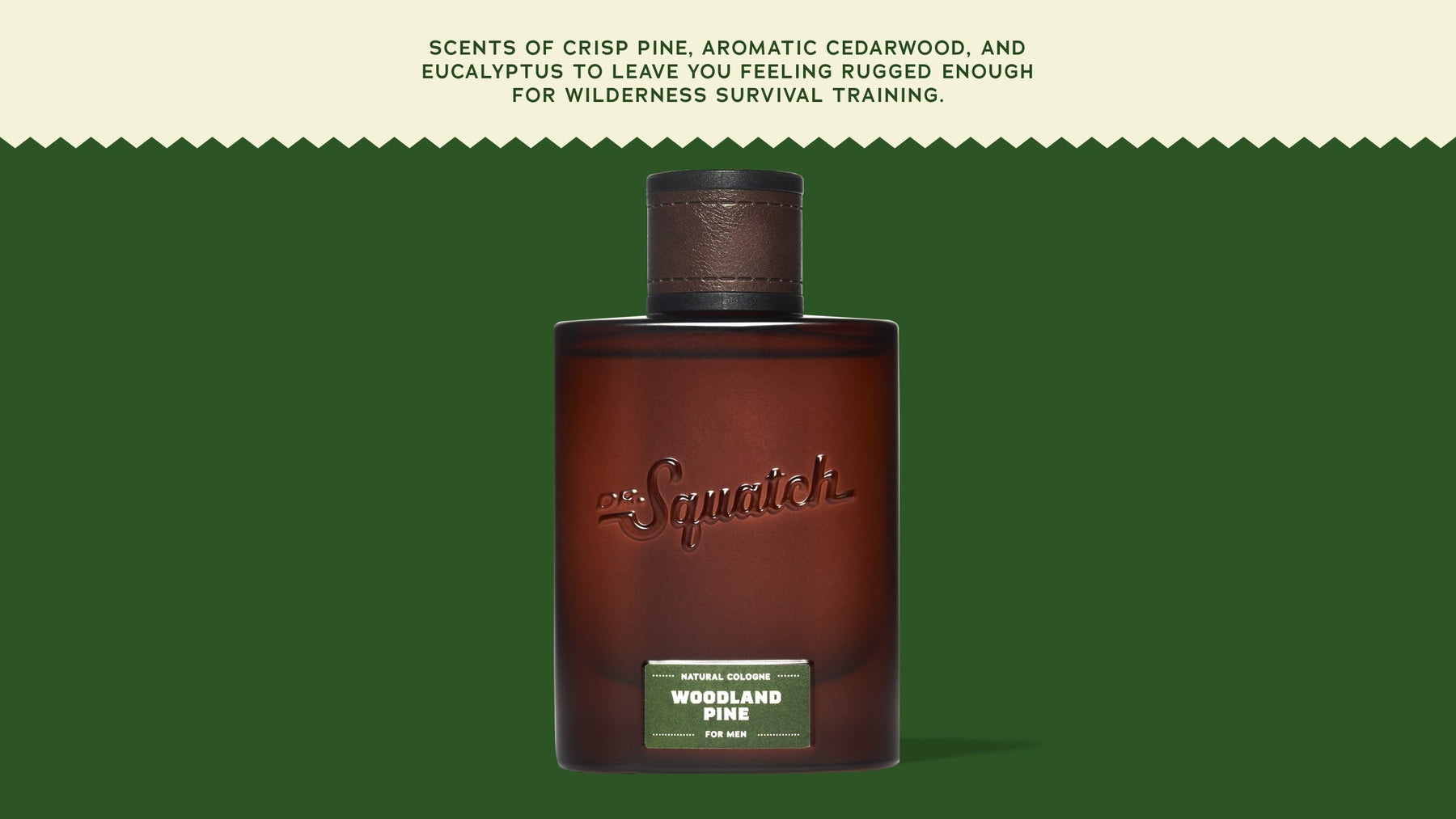 Woodland Pine Cologne - Bright Finish - Picnic Shower-Ready