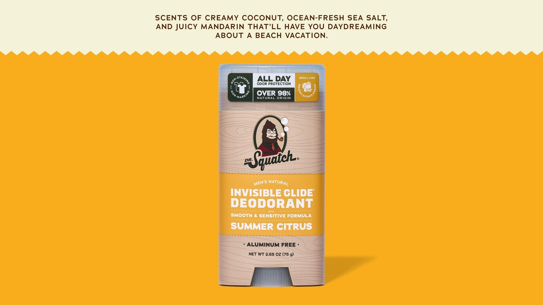 Summer Citrus Invisible Glide Deodorant - Classic Notes - Camp Skin-Reset