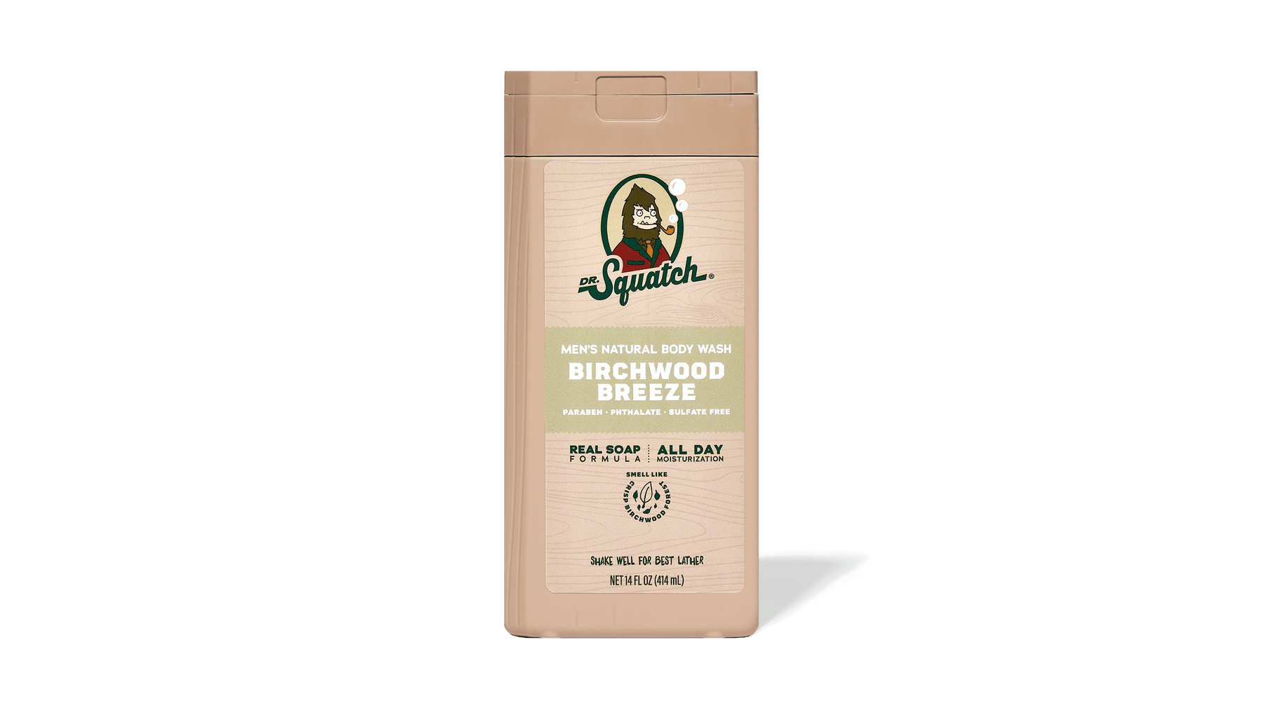 14 oz Birchwood Breeze Body Wash - Warm Blend - Smooth Rinse-Ready