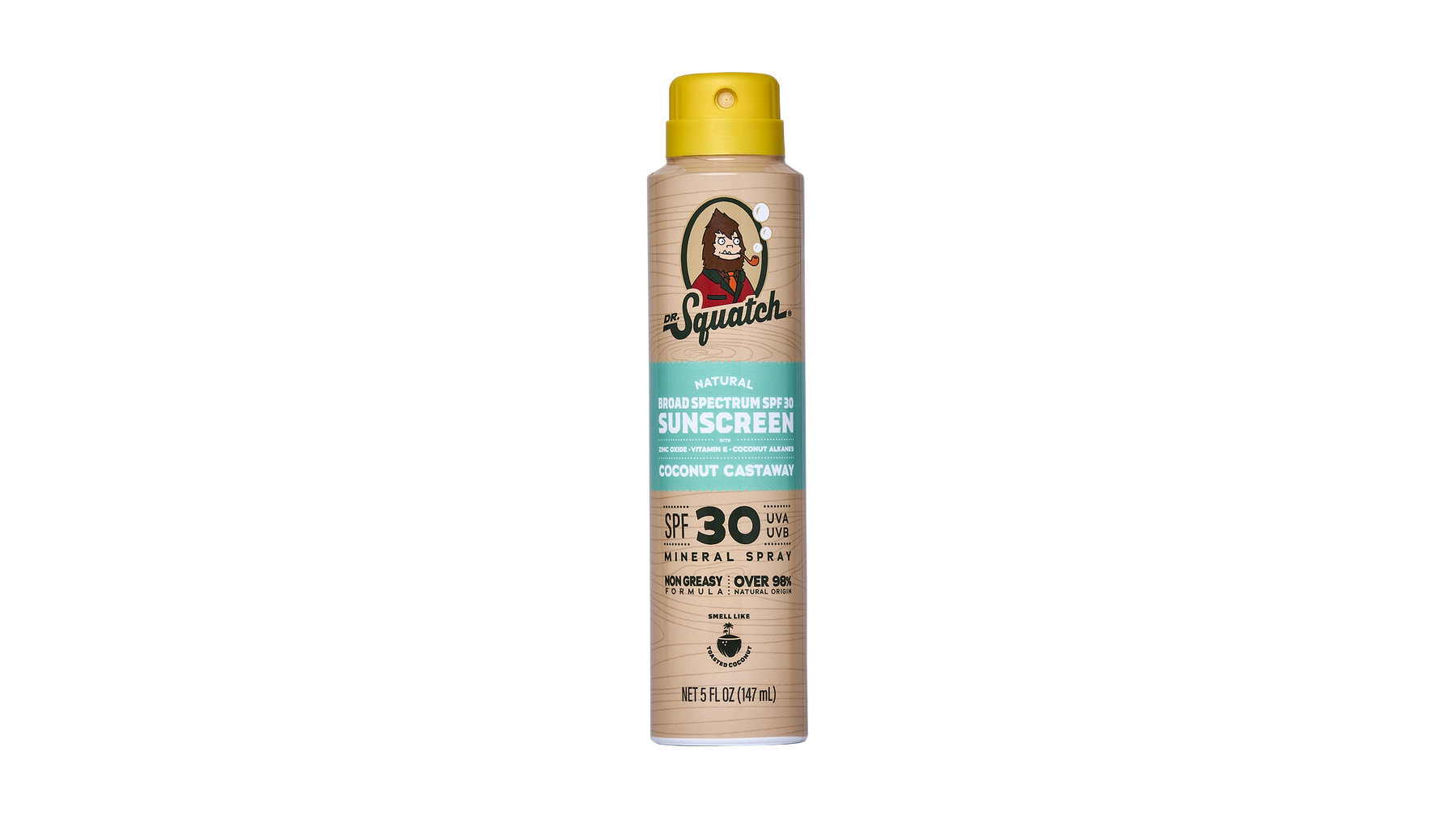 Dr. Squatch Spray | SPF 30 UVA/UVB Protection | Non-Greasy Mineral Sunscreen for Men - Soft Balance - Relaxed Classic-Clean
