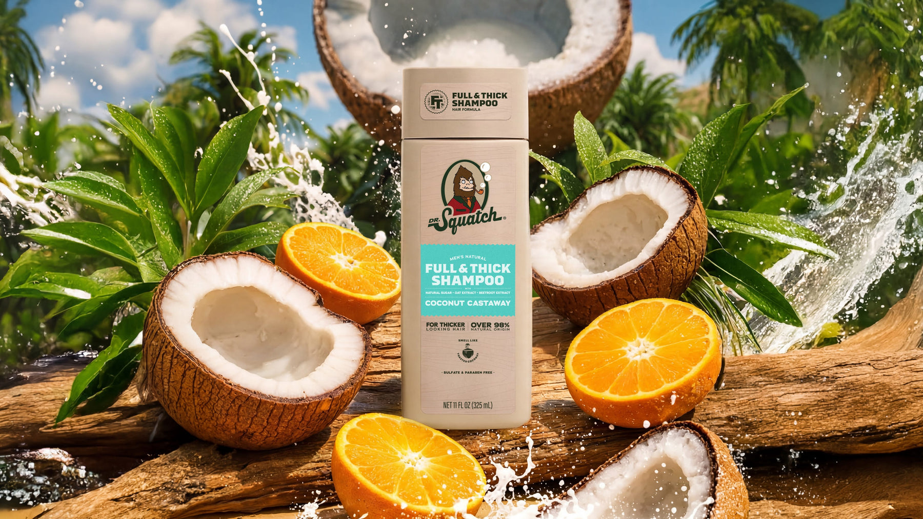 Coconut Castaway Full & Thick Shampoo - Modern Blend - Chilled Canyon-Clean