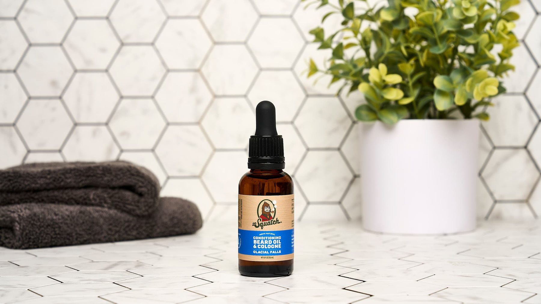 Conditioning Beard Oil & Cologne Glacial Falls - Easy Routine - Smart Shower-Ready