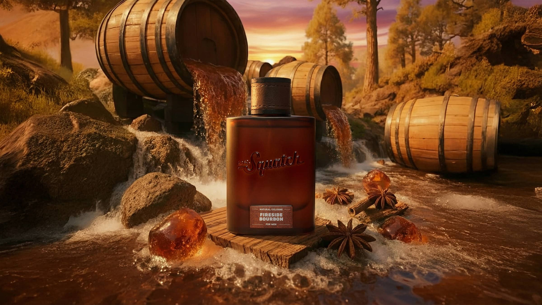 Fireside Bourbon Cologne - Modern Blend - Morning Scented-Care
