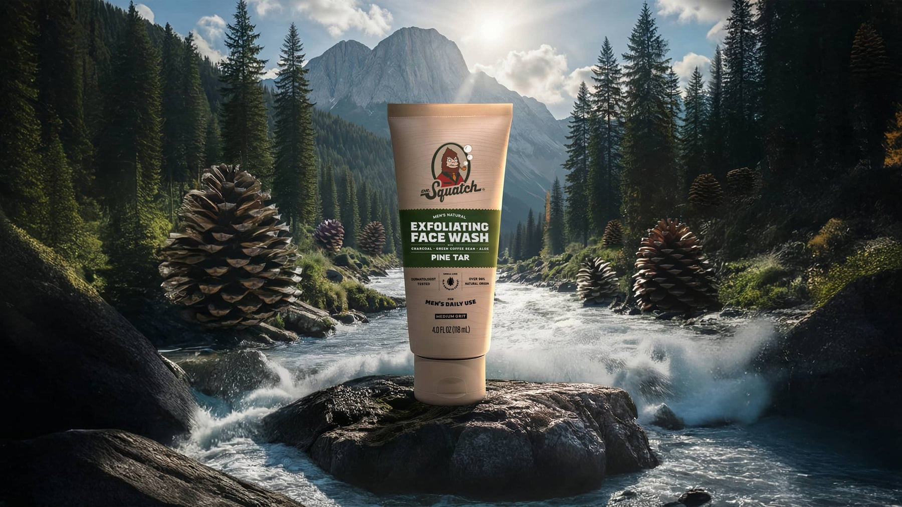 Pine Tar Exfoliating Face Wash - Modern Blend - Roadtrip Weekend-Wash