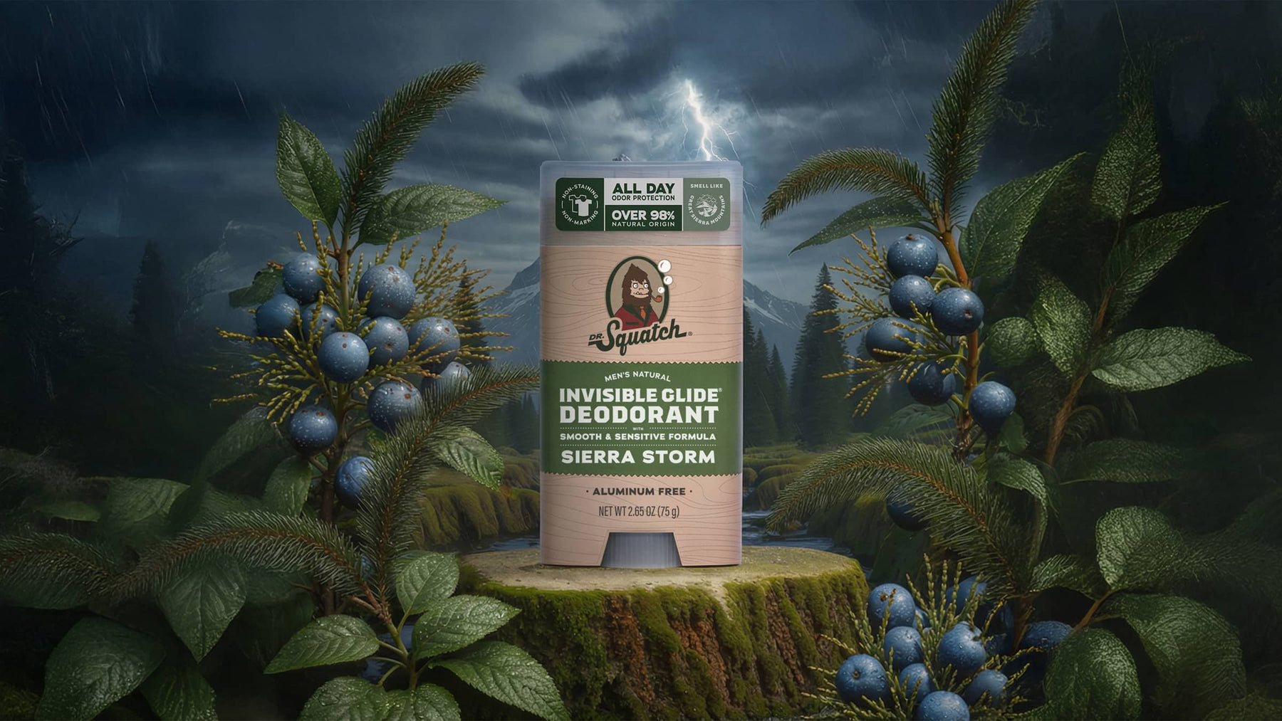 Sierra Storm Invisible Glide Deodorant - Daily Scent - On-the-Go Daily-Grooming