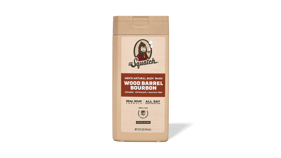 14 oz Wood Barrel Bourbon Exfoliating Body Wash - Daily Scent - Patio Fresh-Finish